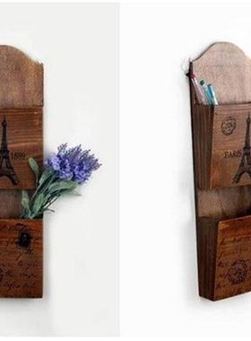 1PC Zakka Grocery Retro Wooden Storage Box Multi-function