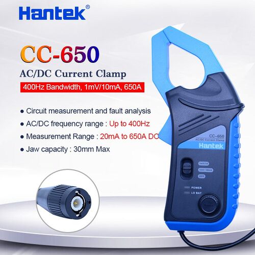 AC/DC Current Clamp Meter CC650  for oscilloscope 400Hz Band