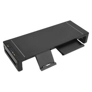 Computer Monitor Riser Black Desktop Printer Stand Table