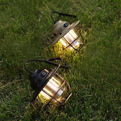 Portable Retro LED Lanterns Lamp Hanging Emergency Outdoor