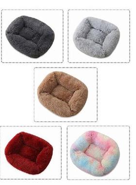 Square Super Soft Dog Bed Warm Plush Cat Mat Dog Beds For