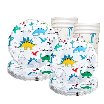 Jurassic Dinosaur Party Decor Printing Dino Blue Napkin Boys