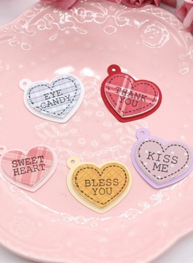 KSCRAFT Valentine Love Tags Metal Cutting Dies and Stamp fo