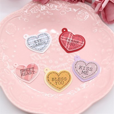 KSCRAFT Valentine Love Tags Metal Cutting Dies and Stamp fo