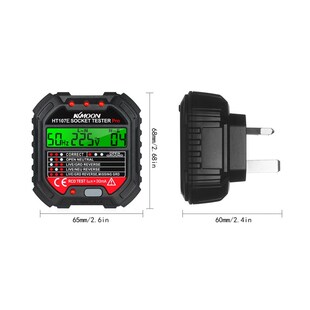HT107E Socket Tester Voltage Test GFCI Outlet Tester with V