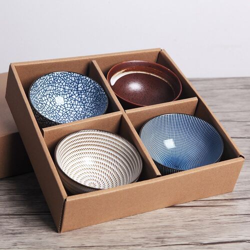 Japanese Household Gift Bowl Set Bowl Creative Ceramic Bowl