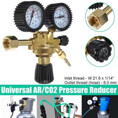 Universal Argon AR CO2 Mig Tig Flow Meter Gas Regulator Flow