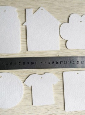 G6DA 30Pcs Printable Keychain Sublimation MDF, DIY Blank Key