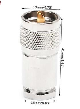 RF Coaxial Adapter UHF Male Plug PL259 Clamp RG8 RG165 RG21