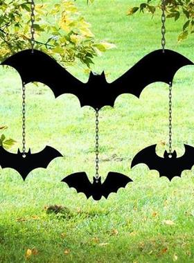 Metal Bat Chain Wind Chime Wall Pendants Halloween