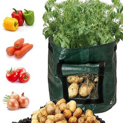 Bag Container Diy Potato Cloth Pot Planter Pe Garden