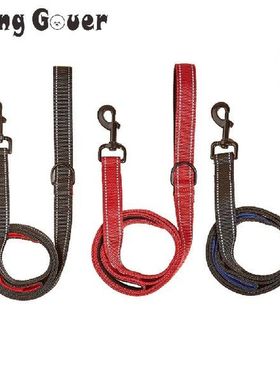 150cm Reflective Double Handle Dog Leashes Walk Train Pet