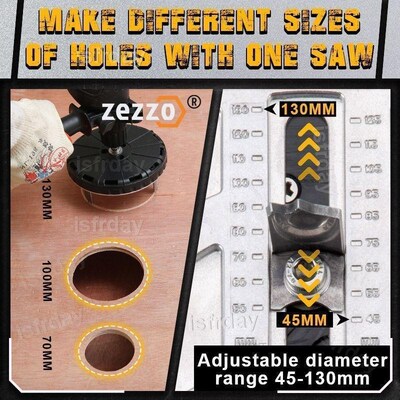Zezzo? Adjustable Punching Saw E901 Adjustable Cutting Diame