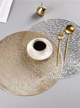 Table Mats Coasters Pad Round PVC Placemat Mats Heat Resista