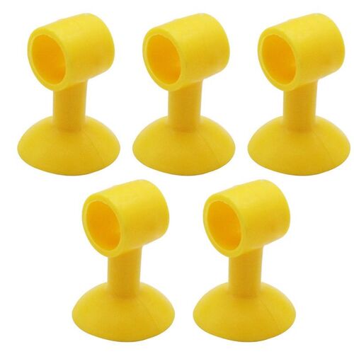 5pcs/set Punch-free Silicone Door Stopper Wall Suction Silen