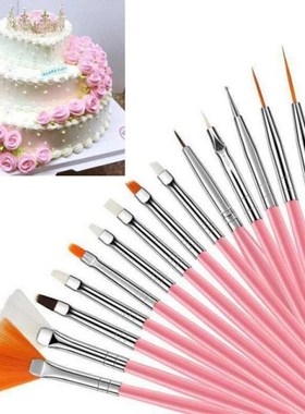 15Pcs/Set Fondant Cake Brush DIY Sugar Craft Baking Decorati