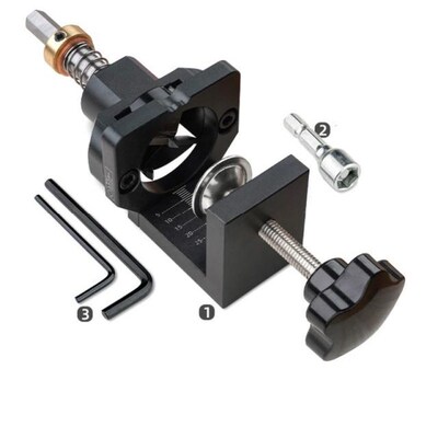 35MM Cup Style Hinge Boring Jig Drill Guide Set Wood Drillin