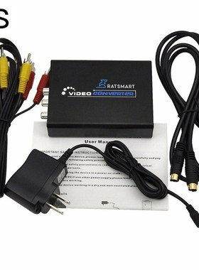 HD Audio Video Converter Stereo Output Adapter No-driver Vid