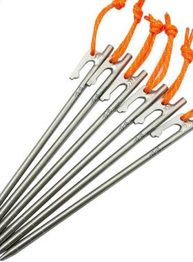 1PC High Strength Titanium Alloy Tent Pegs for Camping Stake