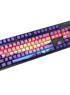 Purple Sunsets Keycaps 128 Keys PBT Dye Sublimation OEM Prof