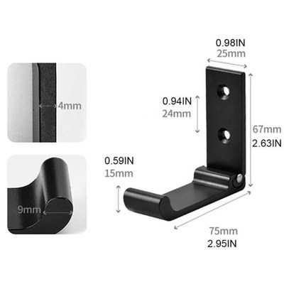 5pcs/set Punch or Punch-free Space Aluminum Kitchen Wall Hoo