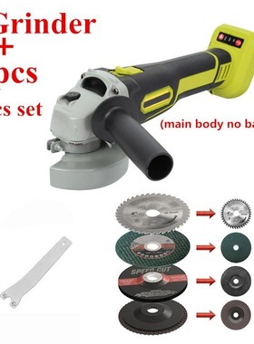 8000rpm Cordless Angle Grinder Brushless Polisher Grinding M