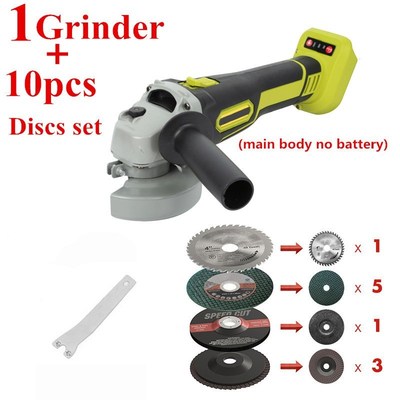 8000rpm Cordless Angle Grinder Brushless Polisher Grinding M