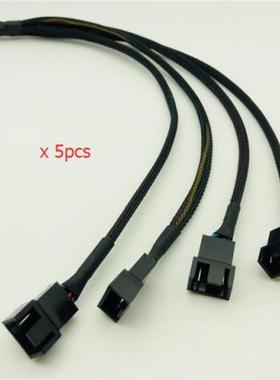 5PCS 4Pin Female Connector Splits to Four 4pin Male Connecto