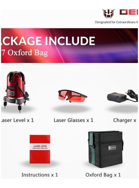 DEKO LL57 5 Lines 6 Points Laser Level Automatic Self Leveli