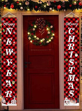 Nutcracker Soldier Christmas Door Banner Ornament Santa Clau