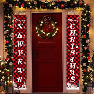 Nutcracker Soldier Christmas Door Banner Ornament Santa Clau