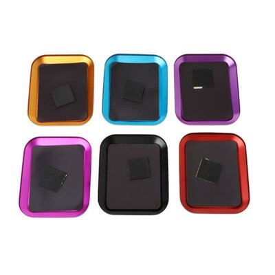 A0KF Aluminum Alloy Magnetic Nut Screw Tray For RC Phone Car