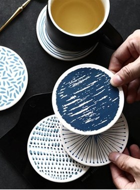 Natural Diatom Mud Coaster Non-Slip Round Placemat Water Abs