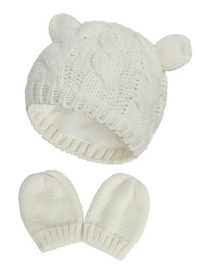 New Baby Kids Girls Boys Winter Warm Knit Hat Ear Solid War
