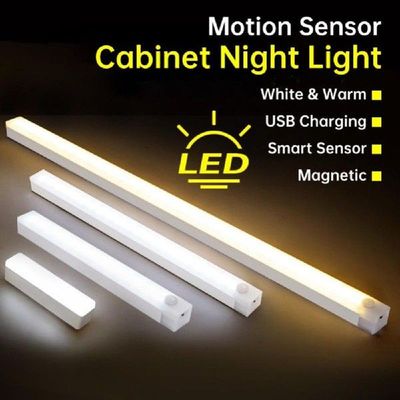 Motion Sensor Light USB Rechargeable Night Lamp Wireless