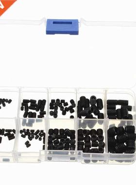200pcs Black Allen Head Socket Hex Set Grub Screws Cup Point