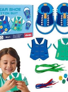 Baby Shoe Tying Board Kids Shoe Tying Board Practice Toy