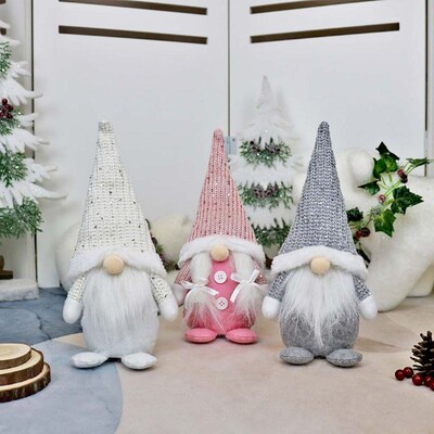 Christmas Swedish Handmade Long Hat Plush Gnomes Tomte Santa