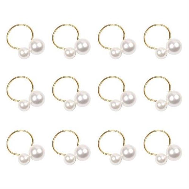 12pcs Easy To Clean Restaurants Metal Pearl Dinner Table