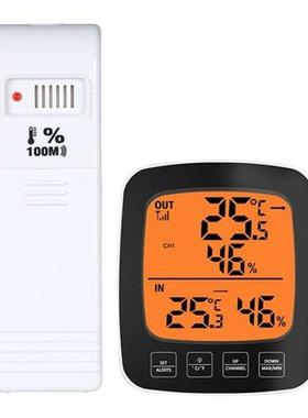 Digital Alarm Temperature Humidity Meter Indoor/Outdoor Te