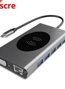 14 in 1 HUB Mulitfunction USB Type C Adapter Docking Station