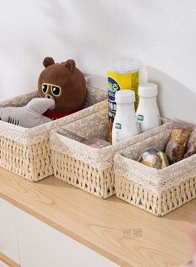 Porch cosmetics receive a box of desktop receive baskets of