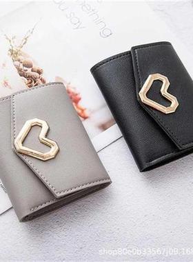 Bag ladies wallet 2021 new three-fold love coin purse foreig