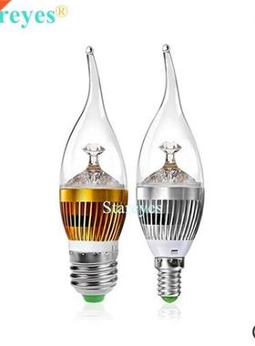 6 pcs Dimmable W 4W 5W E14 E27 LED flame Candle Light spotl