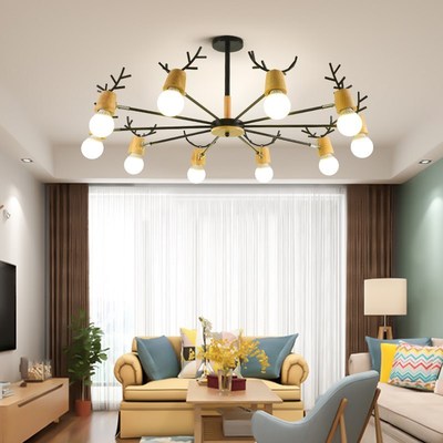 Nordic Antler LED Chandelier for Kid Children's Room Stu