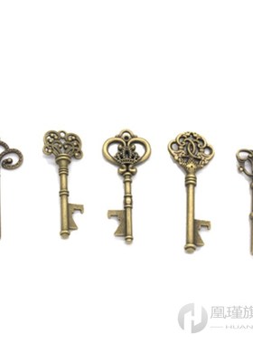ERMAKOVA 5pcs Metal Skeleton Key Bottle Opener Skeleton Bott