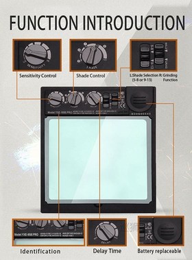 Auto darkening welding helmet/welding mask/MIG MAG TIG True