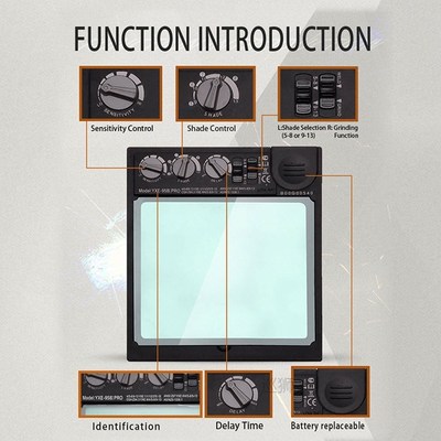 Auto darkening welding helmet/welding mask/MIG MAG TIG True