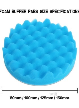 11Pcs 3/4/5/6/ inch Waffle Buffer Polishing Pad Set For Car
