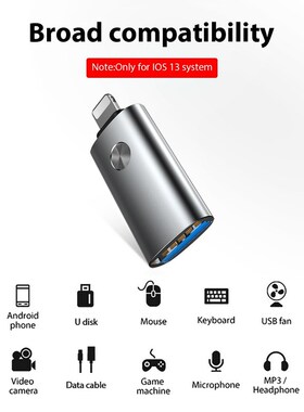 !ACCEZZ OTG Adapter for Lighting to USB For iPhone 7 8 Plus